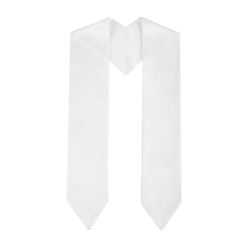 Unisex Sublimation Blank DIY Bachelor's Stole - Plain Honor Satin Graduation Stole for Adults & Kids Sublimation Graduation Bachelor's Ribbon