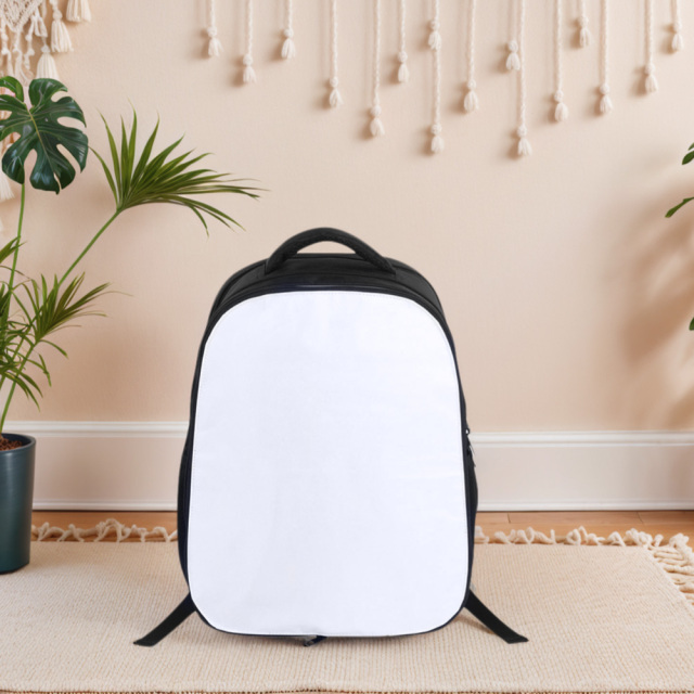 Sublimation Custom School Backpack for Teens Boys and Girls, Laptop Backpack Unisex Bookbag Schoolbag Casual Daypack-Black Bag