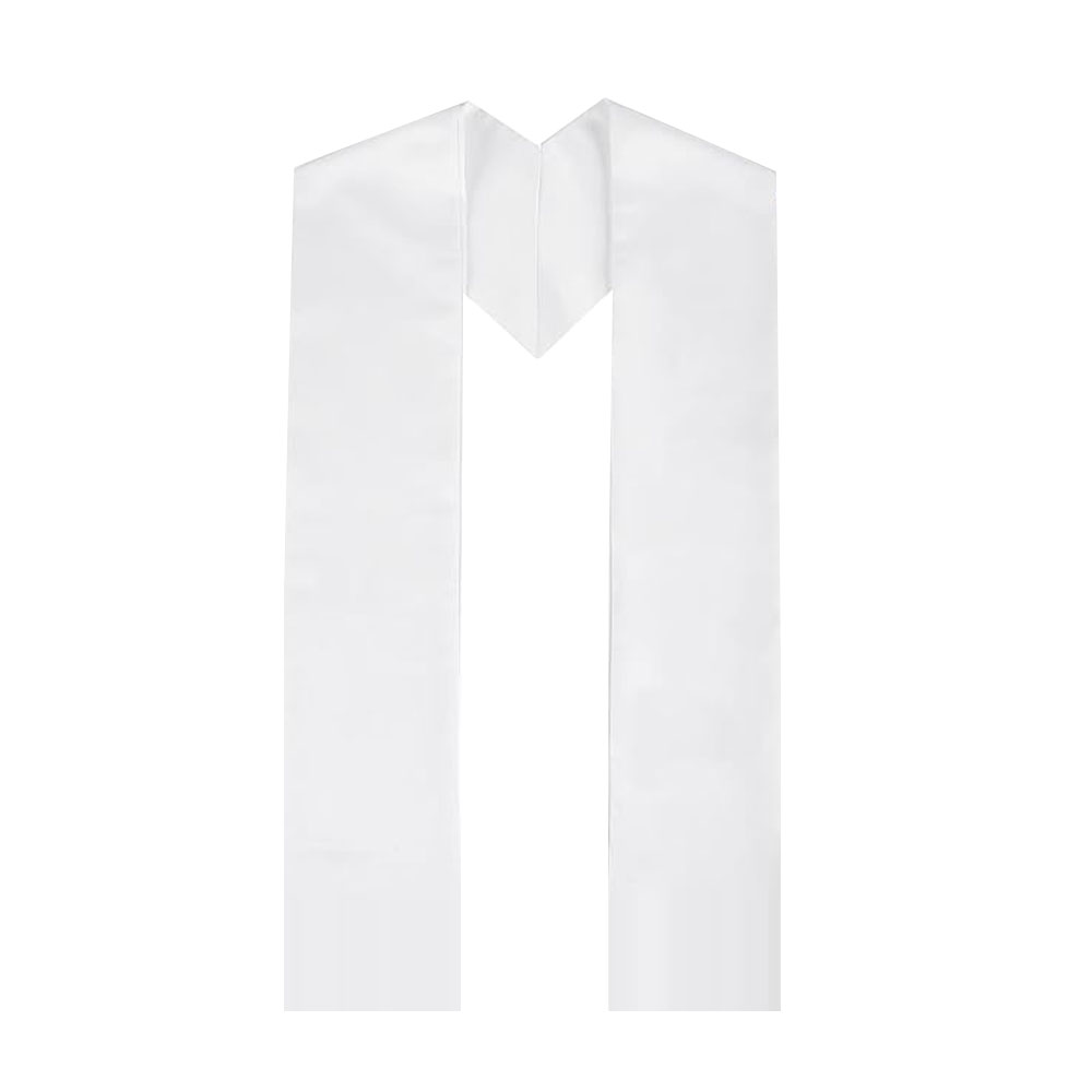 Unisex Sublimation Blank DIY Bachelor's Stole - Plain Honor Satin Graduation Stole for Adults & Kids Sublimation Graduation Bachelor's Ribbon