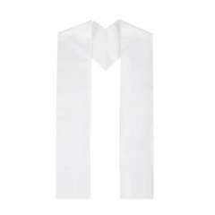 Unisex Sublimation Blank DIY Bachelor's Stole - Plain Honor Satin Graduation Stole for Adults & Kids Sublimation Graduation Bachelor's Ribbon