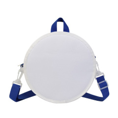 Sublimation Blank Round Backpack/Wallet - Convertible Single/Double Shoulder Strap, Velcro Print Panel, 4 Colors