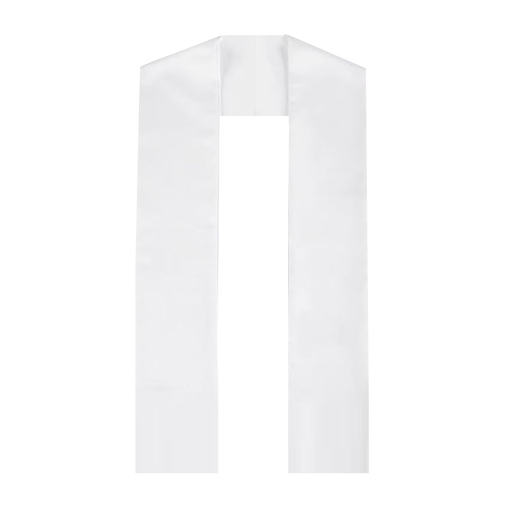 Unisex Sublimation Blank DIY Bachelor's Stole - Plain Honor Satin Graduation Stole for Adults & Kids Sublimation Graduation Bachelor's Ribbon