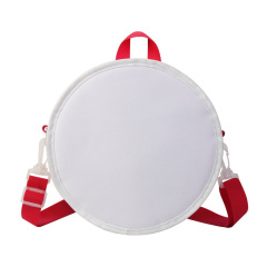 Sublimation Blank Round Backpack/Wallet - Convertible Single/Double Shoulder Strap, Velcro Print Panel, 4 Colors