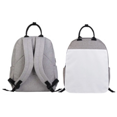 Customizable Sublimation Diaper Bag for Moms - Large Insulated Mommy Tote with Removable Velcro Print Panel, Side Water Bottle Pockets & Interior Organizer Compartments for Baby Bottles