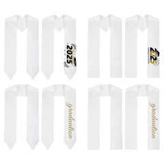 Unisex Sublimation Blank DIY Bachelor's Stole - Plain Honor Satin Graduation Stole for Adults & Kids Sublimation Graduation Bachelor's Ribbon