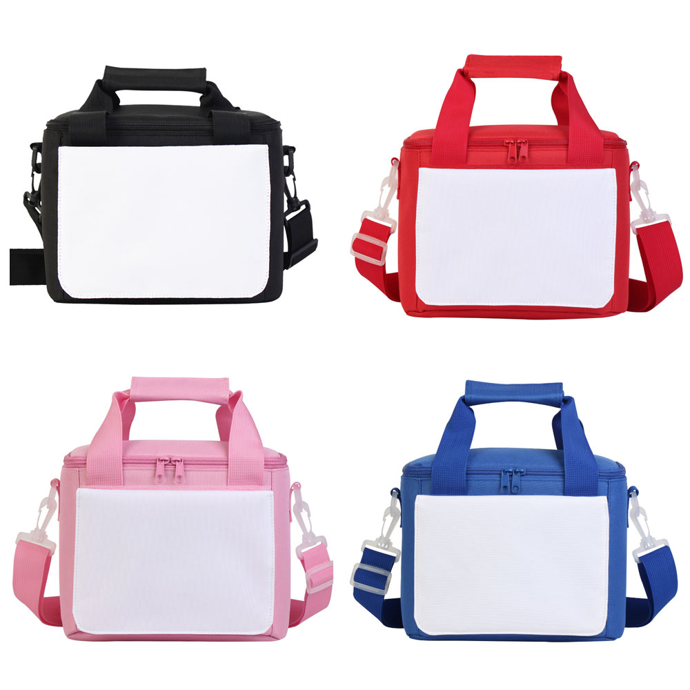 Large Capacity Insulated Lunch Bag/ Camping Picnic Cooler Bag/ Car Ice Pack with Detachable Shoulder Strap - Sublimation Blank for Custom Printing