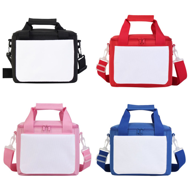 Large Capacity Insulated Lunch Bag/ Camping Picnic Cooler Bag/ Car Ice Pack with Detachable Shoulder Strap - Sublimation Blank for Custom Printing