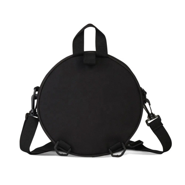 Sublimation Blank Round Backpack/Wallet - Convertible Single/Double Shoulder Strap, Velcro Print Panel, 4 Colors