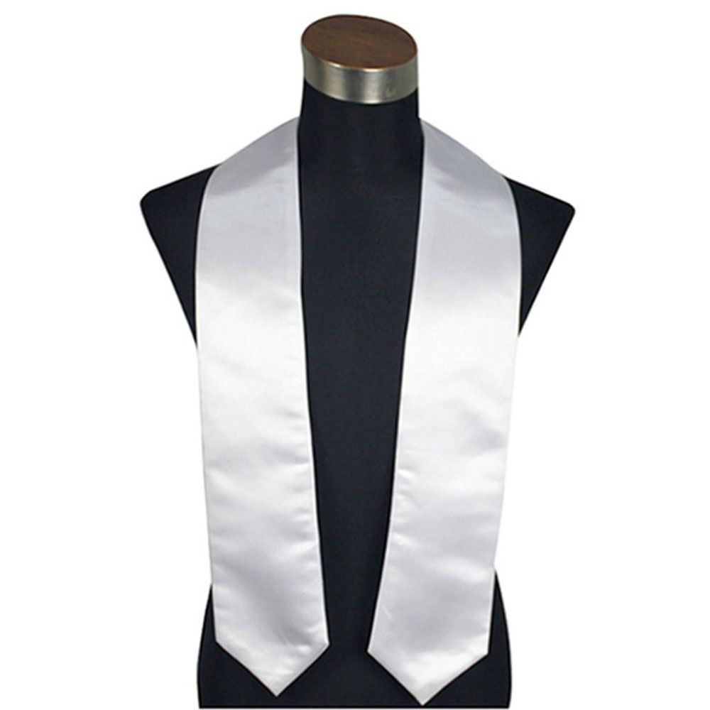 Unisex Sublimation Blank DIY Bachelor's Stole - Plain Honor Satin Graduation Stole for Adults & Kids Sublimation Graduation Bachelor's Ribbon