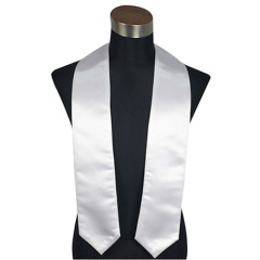 Unisex Sublimation Blank DIY Bachelor's Stole - Plain Honor Satin Graduation Stole for Adults & Kids Sublimation Graduation Bachelor's Ribbon