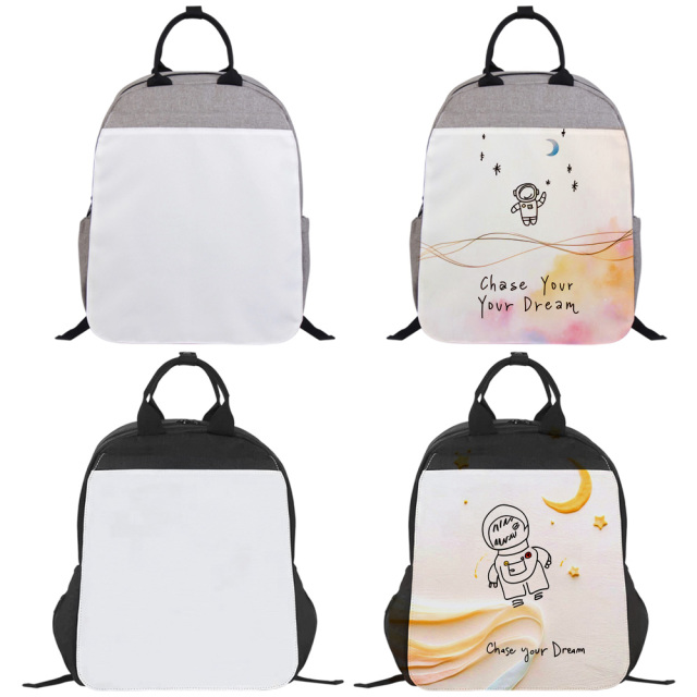 Customizable Sublimation Diaper Bag for Moms - Large Insulated Mommy Tote with Removable Velcro Print Panel, Side Water Bottle Pockets & Interior Organizer Compartments for Baby Bottles