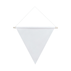 Sublimation Blank Canvas Pennant Flags for Double-Sided Printing - Customizable Pennant Banner