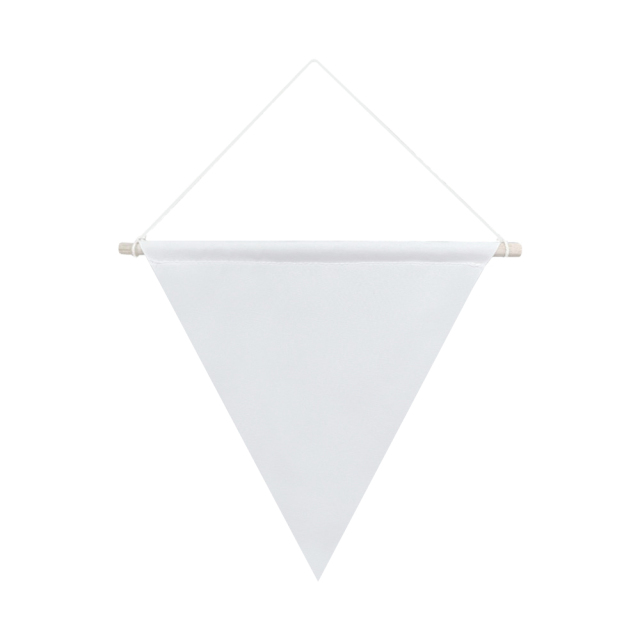 Sublimation Blank Canvas Pennant Flags for Double-Sided Printing - Customizable Pennant Banner