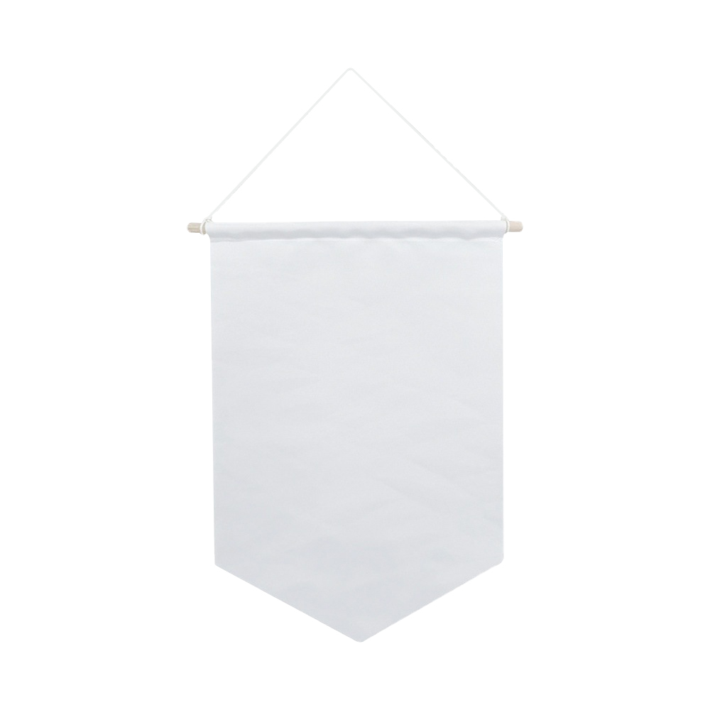 Sublimation Blank Canvas Pennant Flags for Double-Sided Printing - Customizable Pennant Banner