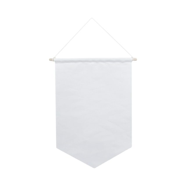 Sublimation Blank Canvas Pennant Flags for Double-Sided Printing - Customizable Pennant Banner