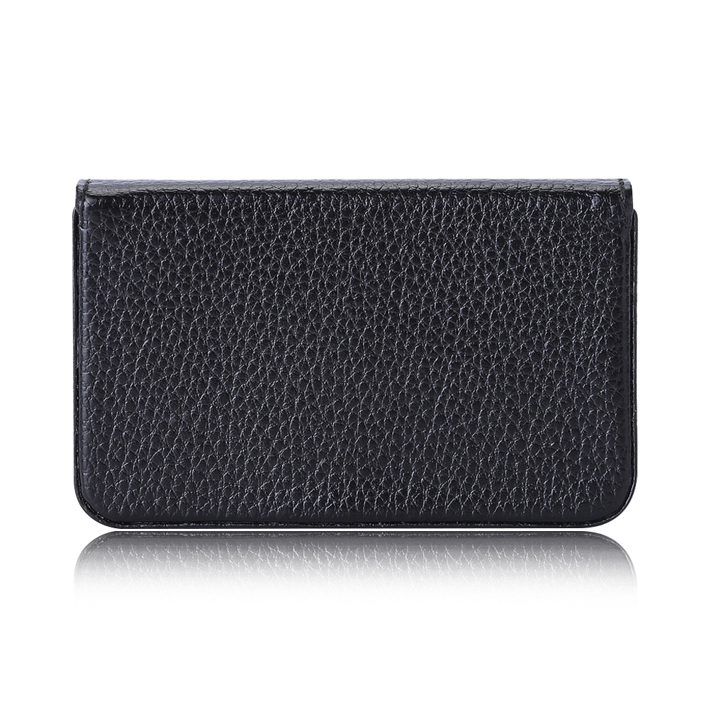 Sublimation Blank PU Business Card Holder DIY Heat Transfer PU Card Case Luxurious Custom PU Leather Card Box Black & Brown