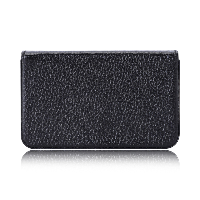 Sublimation Blank PU Business Card Holder DIY Heat Transfer PU Card Case Luxurious Custom PU Leather Card Box Black & Brown