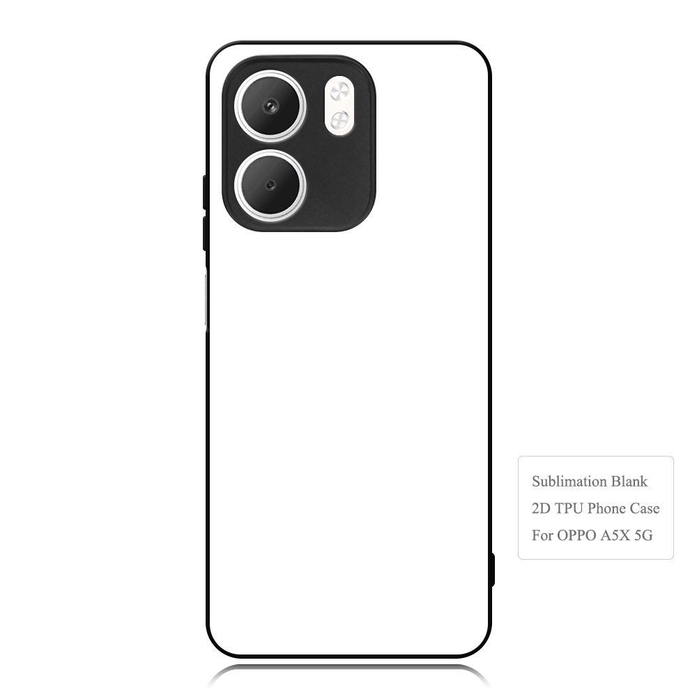 Smooth Sides!!! For Oppo A5X/A74 4G/F19,A58 /A57 4G/A57e 4G/A57S 4G/A77 4G Sublimation 2D TPU Case Cover With Aluminum Insert