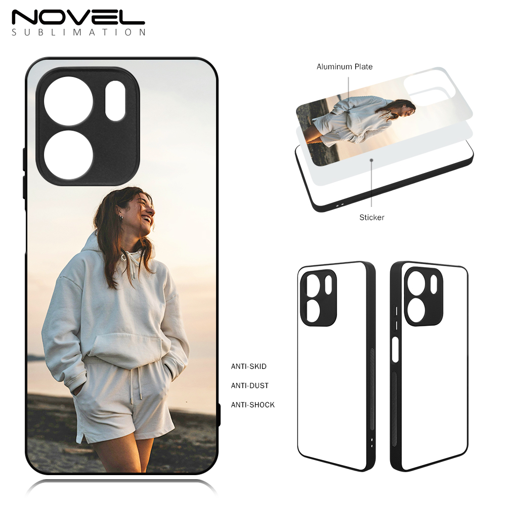 Smooth Sides!!! For Oppo A5X/A74 4G/F19,A58 /A57 4G/A57e 4G/A57S 4G/A77 4G Sublimation 2D TPU Case Cover With Aluminum Insert