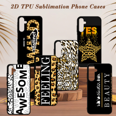 Fine Hole for Samsung S24 Ultra,A05,A15,A25 Sublimation 2D TPU Phone Case With Metal Insert