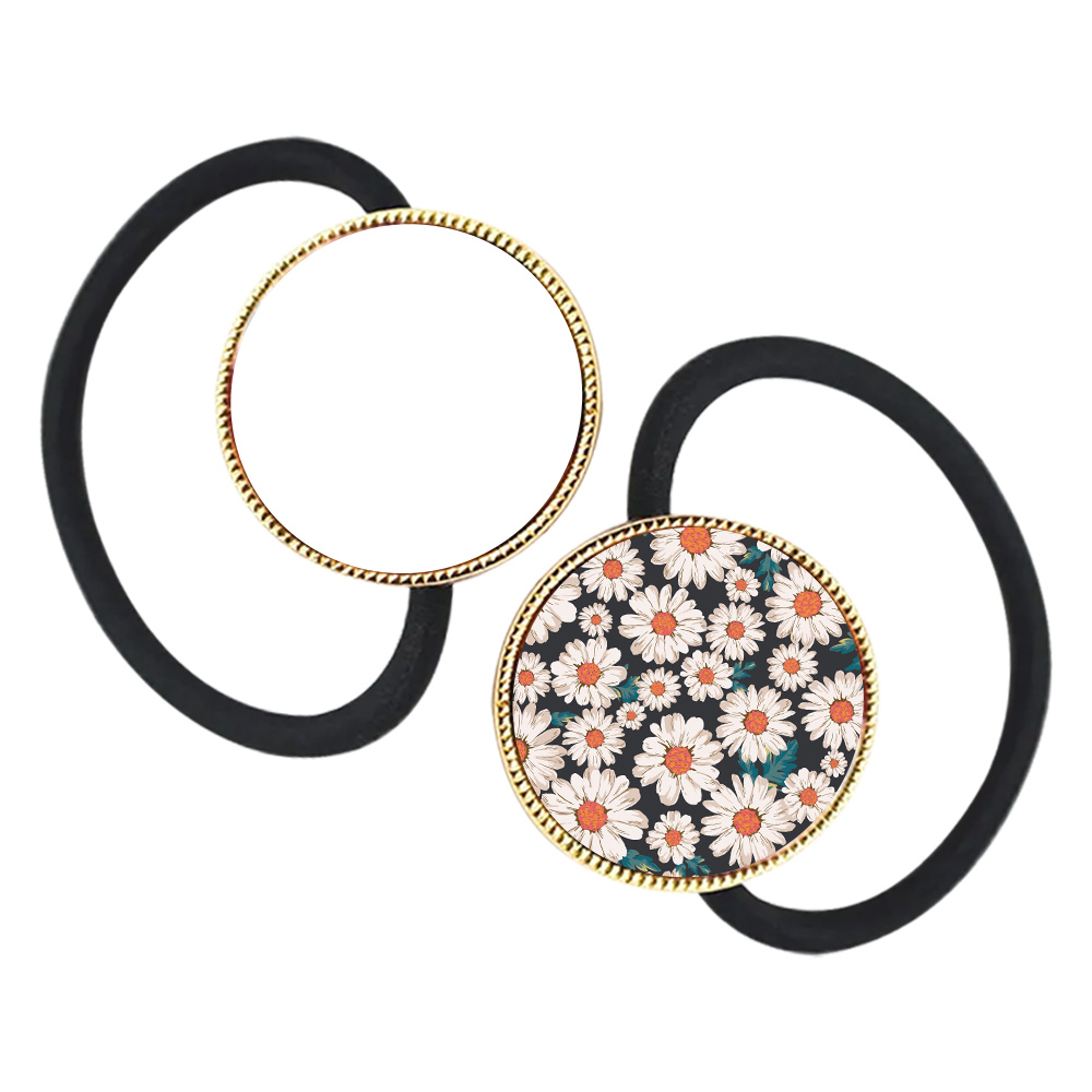 Sublimation Metal Hair Tie DIY Printable Hair Elastic 4 Colors to choose Custom Hair Accessory for Girls and Women