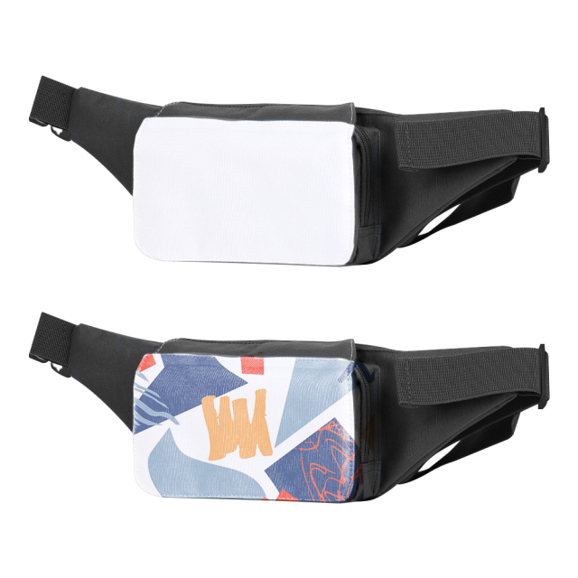 Sublimation Blank Crossbody Fanny Pack, Buckle Strap Design, Convertible Waist Bag for Custom Printing