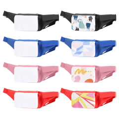 Sublimation Blank Crossbody Fanny Pack, Buckle Strap Design, Convertible Waist Bag for Custom Printing