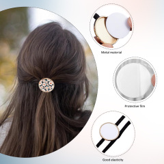 Sublimation Metal Hair Tie DIY Printable Hair Elastic 4 Colors to choose Custom Hair Accessory for Girls and Women