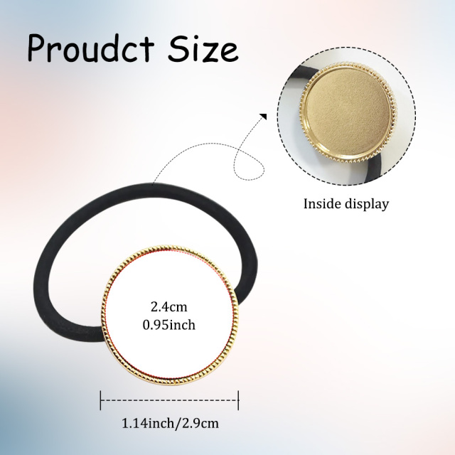 Sublimation Metal Hair Tie DIY Printable Hair Elastic 4 Colors to choose Custom Hair Accessory for Girls and Women
