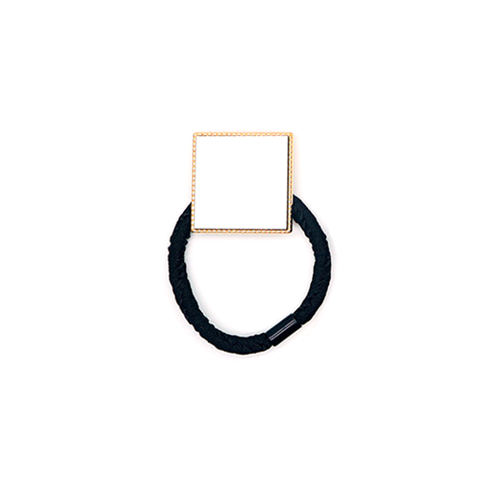 Sublimation Metal Hair Tie Custom Hair Elastic Multiple Shapes to choose Custom Hair Accessory for Girls and Women