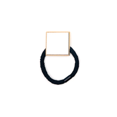 Sublimation Metal Hair Tie Custom Hair Elastic Multiple Shapes to choose Custom Hair Accessory for Girls and Women