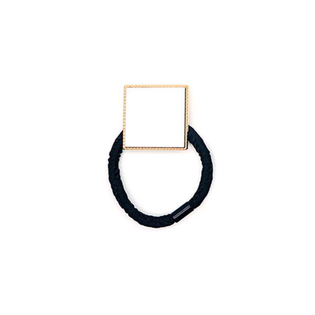 Sublimation Metal Hair Tie Custom Hair Elastic Multiple Shapes to choose Custom Hair Accessory for Girls and Women
