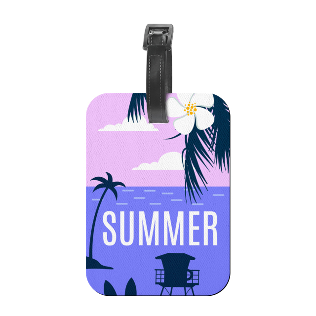 Special Offer!!! Sublimation Blank Neoprene Luggage Tags Custom Design Heat Press Double-Sided Printable Baggage Tag