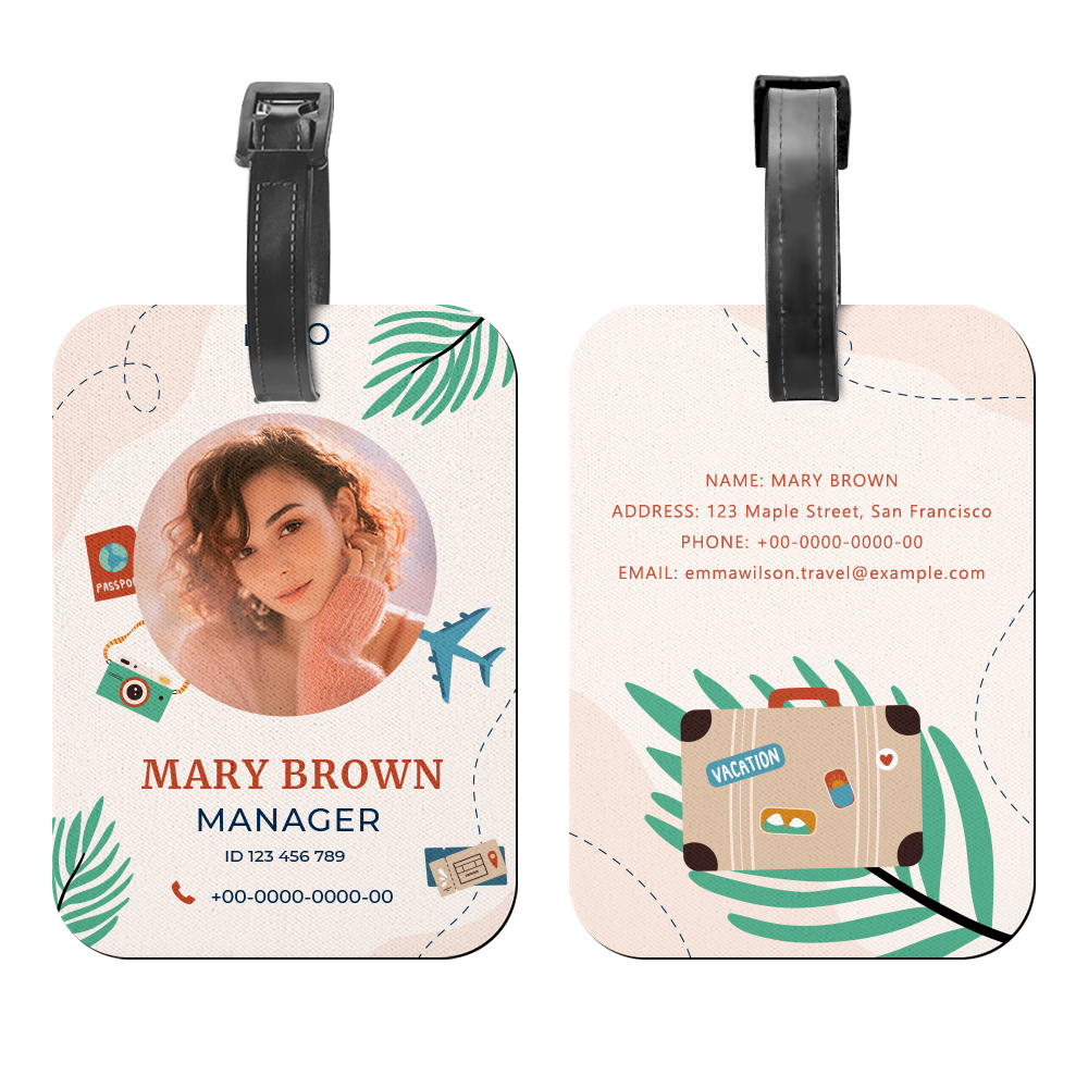 Special Offer!!! Sublimation Blank Neoprene Luggage Tags Custom Design Heat Press Double-Sided Printable Baggage Tag