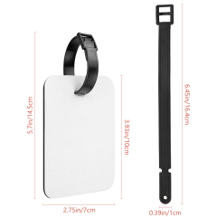 Special Offer!!! Sublimation Blank Neoprene Luggage Tags Custom Design Heat Press Double-Sided Printable Baggage Tag