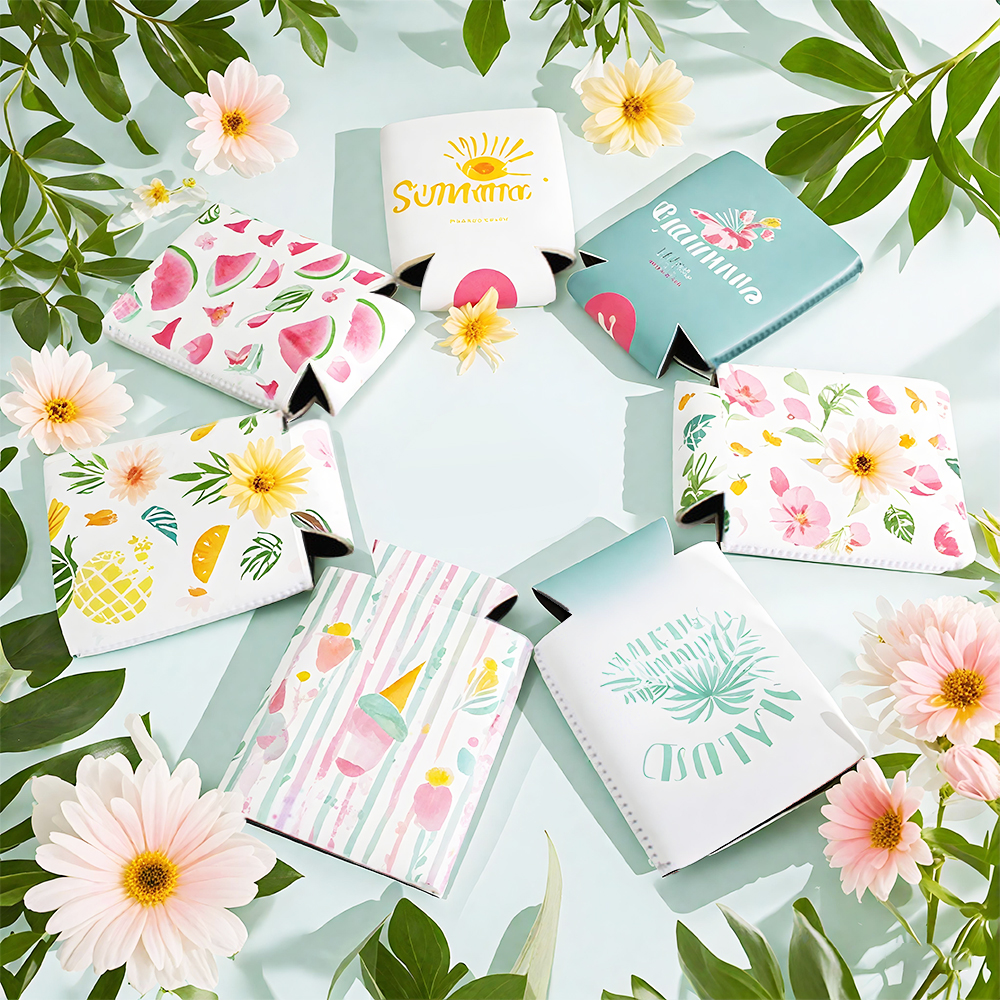 Sublimation Neoprene Blank Can Cooler, Custom Print Can Sleeve Insulated Beverage Sleeve for Coke/Pepsi, Custom Print Koozie for Parties