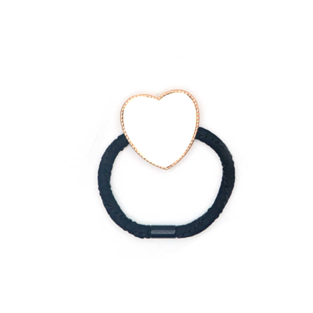 Sublimation Metal Hair Tie Custom Hair Elastic Multiple Shapes to choose Custom Hair Accessory for Girls and Women