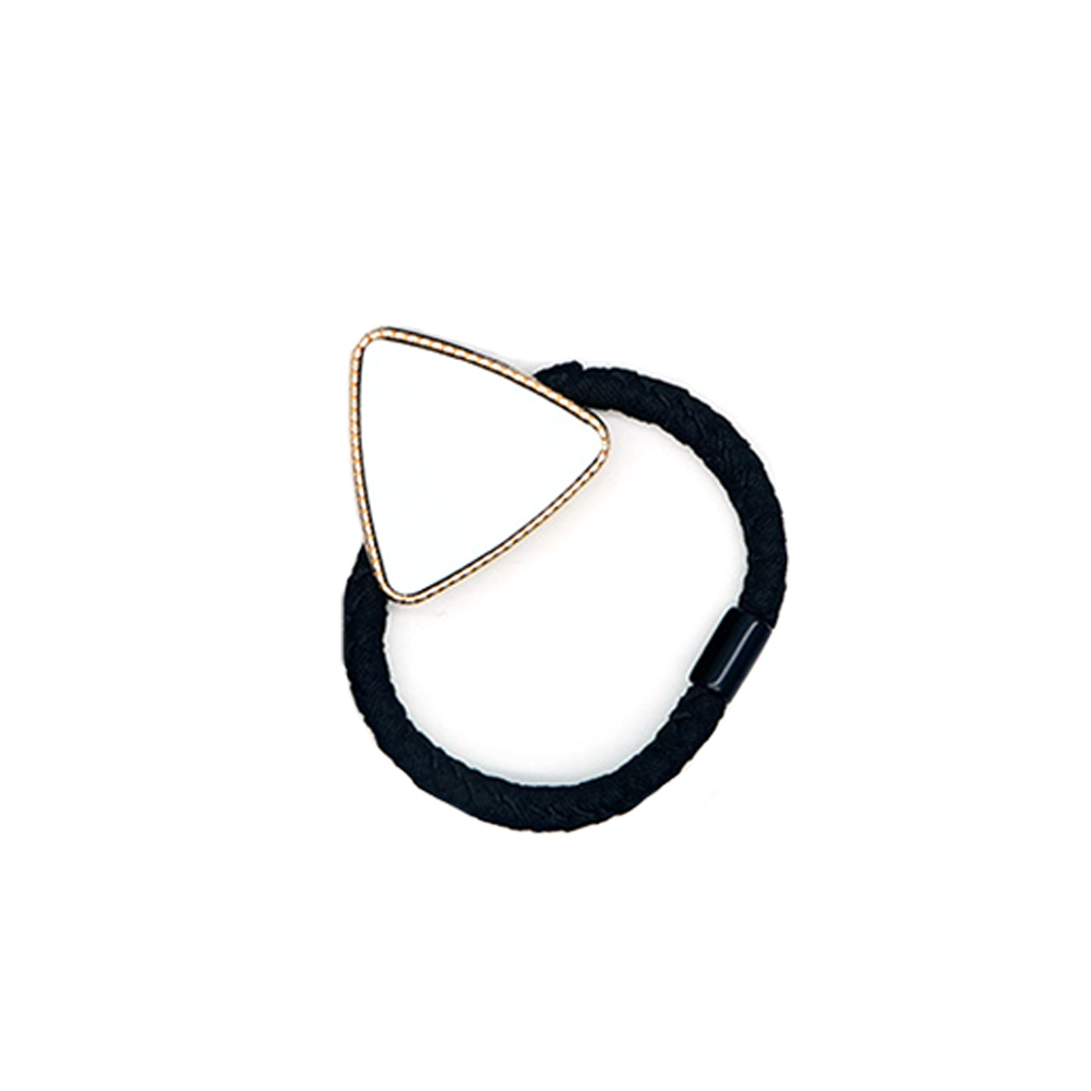 Sublimation Metal Hair Tie Custom Hair Elastic Multiple Shapes to choose Custom Hair Accessory for Girls and Women
