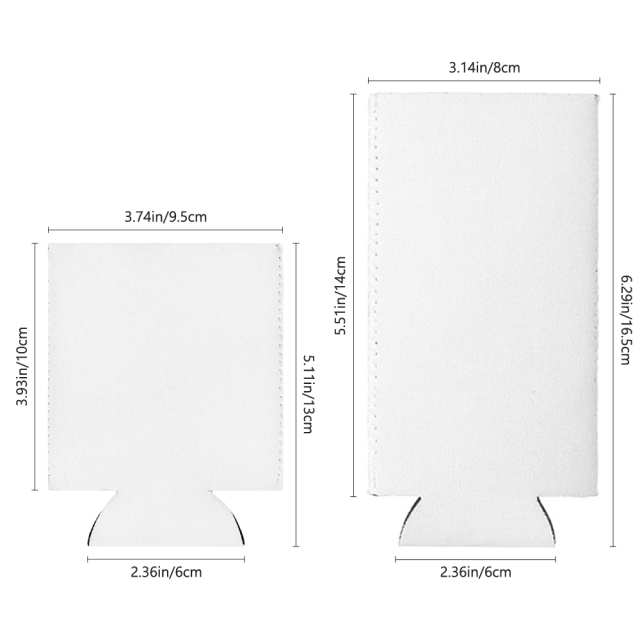 Sublimation Neoprene Blank Can Cooler, Custom Print Can Sleeve Insulated Beverage Sleeve for Coke/Pepsi, Custom Print Koozie for Parties