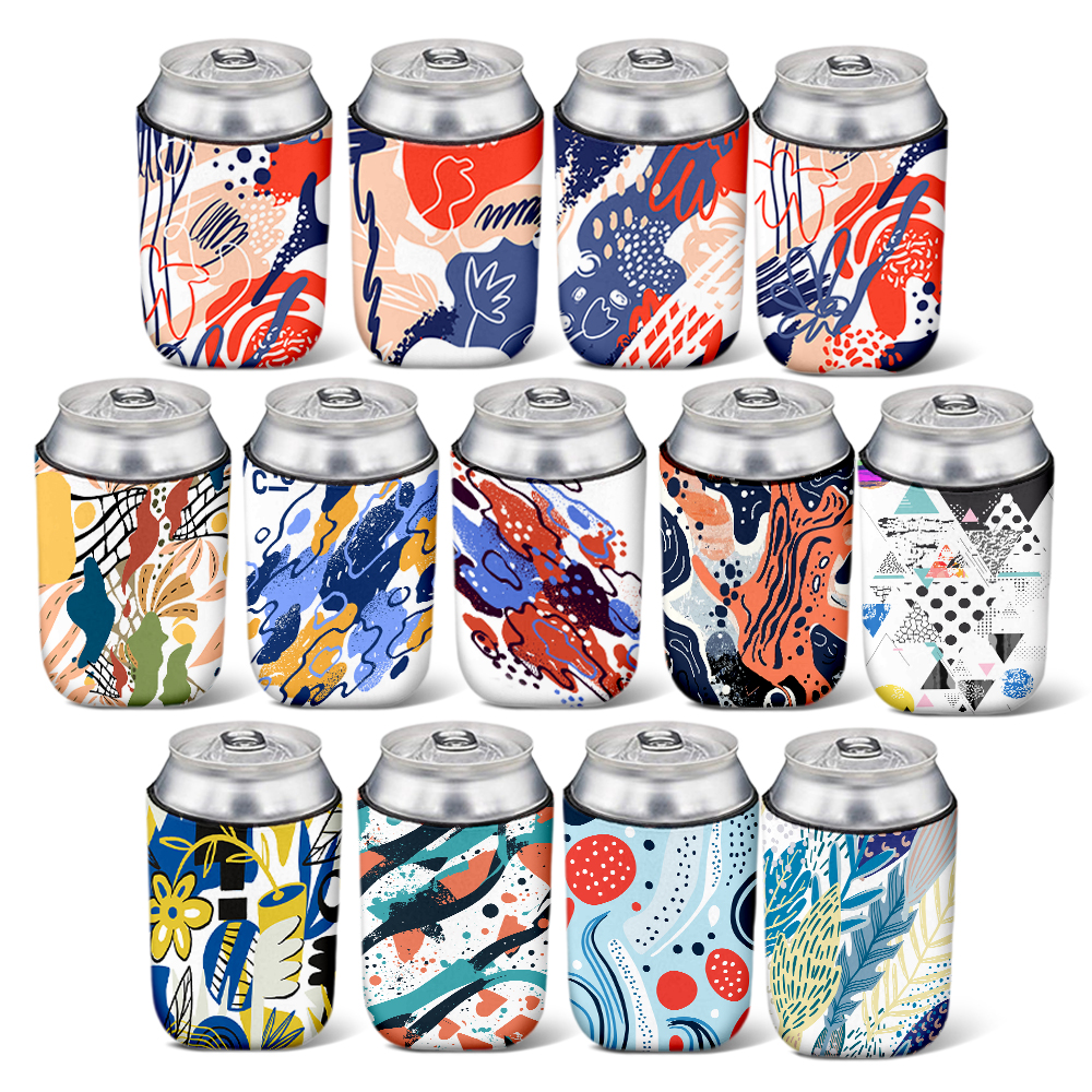 Sublimation Neoprene Blank Can Cooler, Custom Print Can Sleeve Insulated Beverage Sleeve for Coke/Pepsi, Custom Print Koozie for Parties