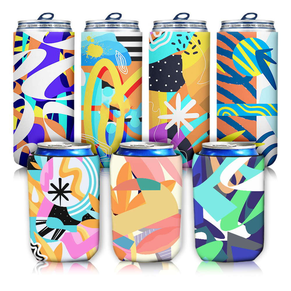 Sublimation Neoprene Blank Can Cooler, Custom Print Can Sleeve Insulated Beverage Sleeve for Coke/Pepsi, Custom Print Koozie for Parties