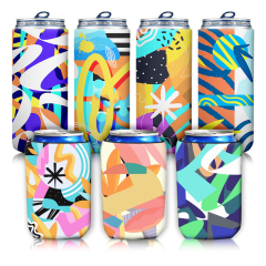 Sublimation Neoprene Blank Can Cooler, Custom Print Can Sleeve Insulated Beverage Sleeve for Coke/Pepsi, Custom Print Koozie for Parties