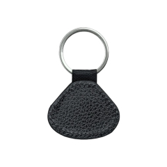 Sublimation Blank PU Leather Keychain Single/Double-Sided Printing Keyring Creative Gifts Promotional Office Supplies