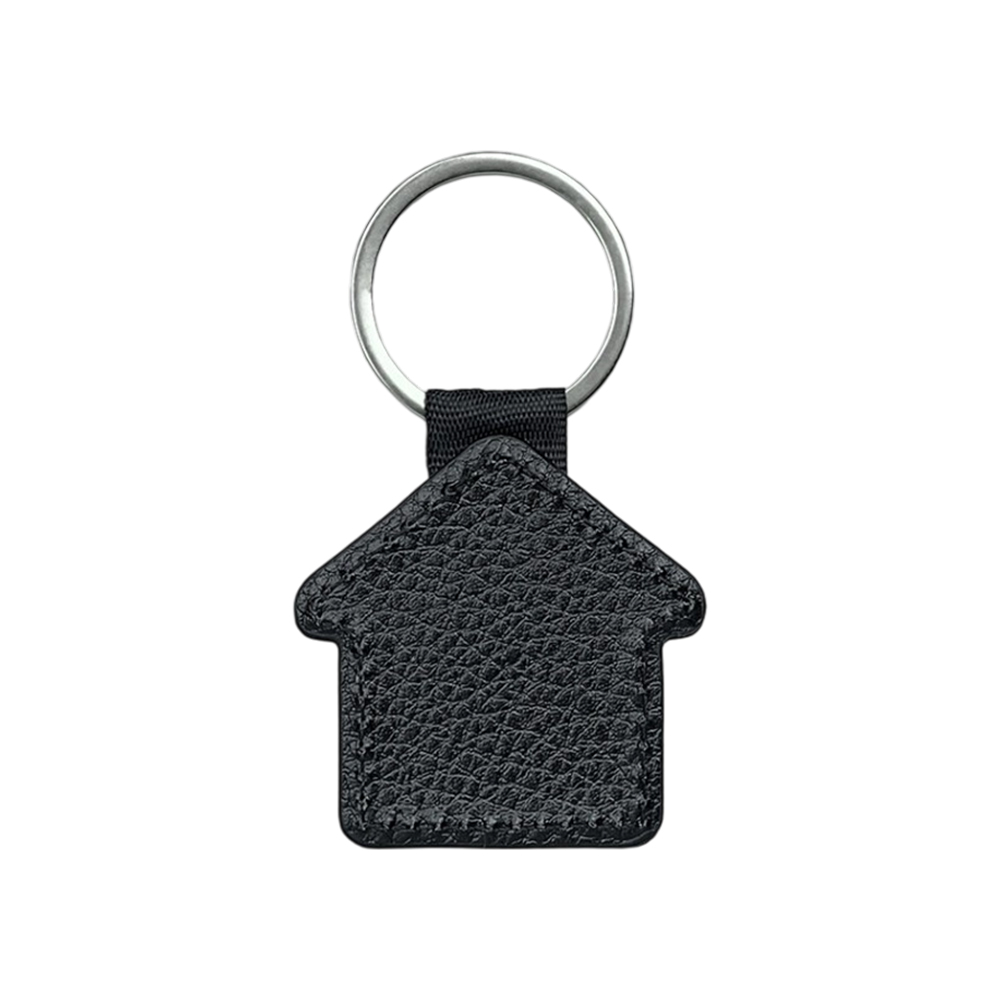 Sublimation Blank PU Leather Keychain Single/Double-Sided Printing Keyring Creative Gifts Promotional Office Supplies