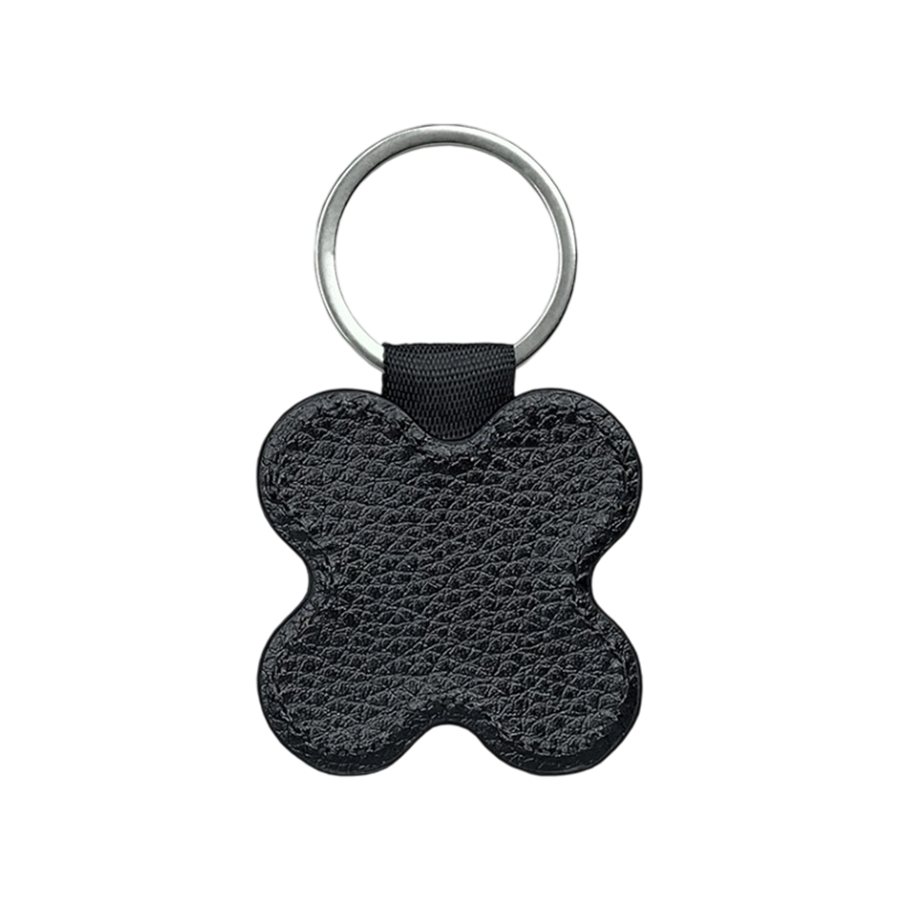 Sublimation Blank PU Leather Keychain Single/Double-Sided Printing Keyring Creative Gifts Promotional Office Supplies
