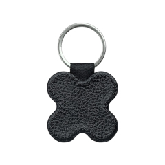 Sublimation Blank PU Leather Keychain Single/Double-Sided Printing Keyring Creative Gifts Promotional Office Supplies