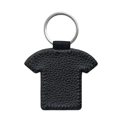 Sublimation Blank PU Leather Keychain Single/Double-Sided Printing Keyring Creative Gifts Promotional Office Supplies
