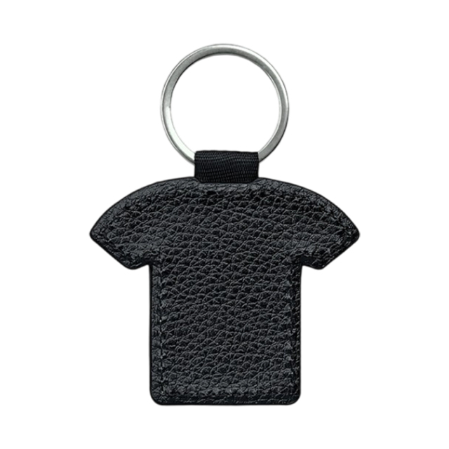 Sublimation Blank PU Leather Keychain Single/Double-Sided Printing Keyring Creative Gifts Promotional Office Supplies