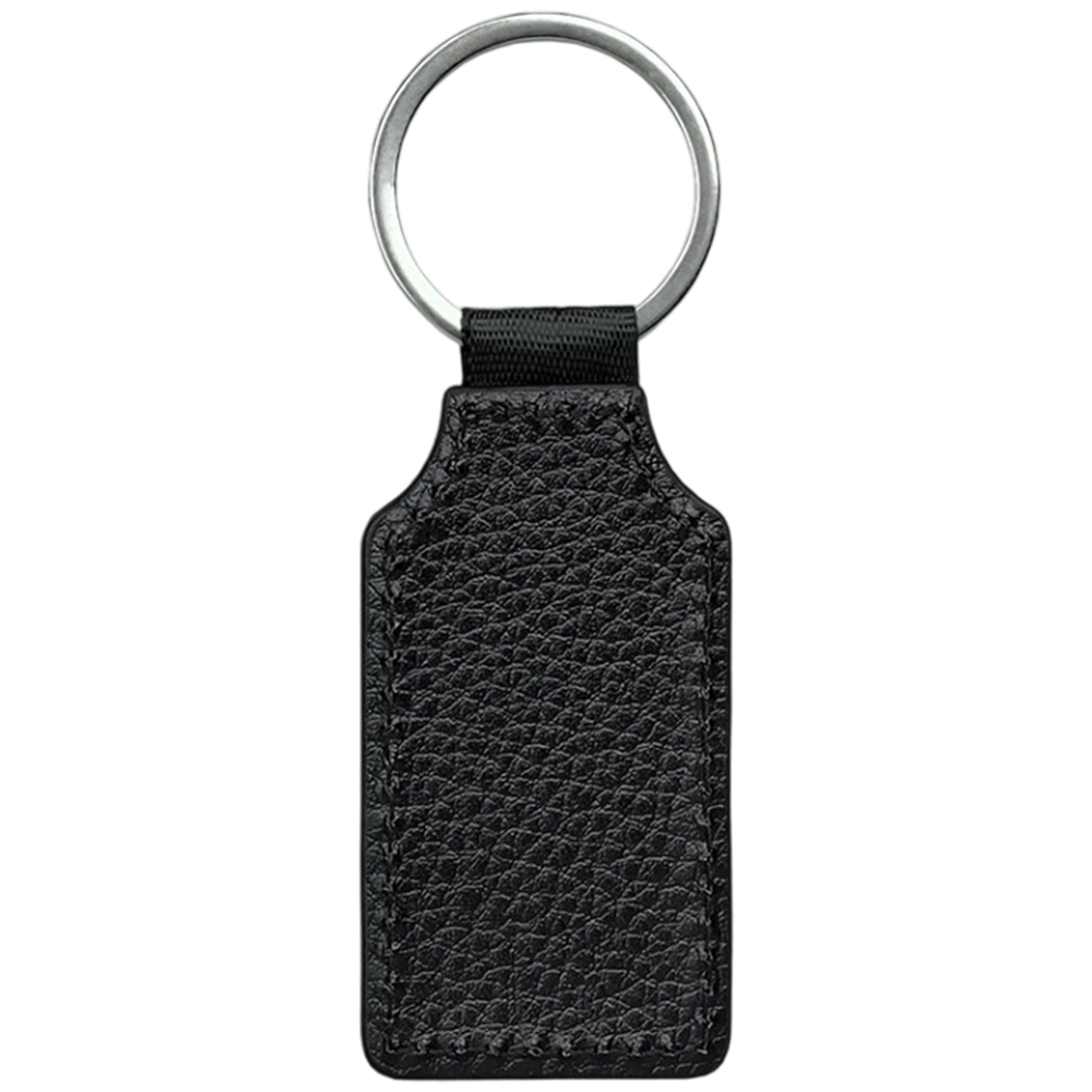 Sublimation Blank PU Leather Keychain Single/Double-Sided Printing Keyring Creative Gifts Promotional Office Supplies