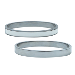 Sublimation Blank Metal Bracelet - PU Leather Panel for Printing, Open & Closed Styles Jewelry for Girls and Women